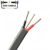 300/500V Grau PVC isoliert 6241Y 6242Y 6243Y Flach kupfer Twin & Earth Elektrokabel Draht BS6004 Standard