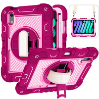 Étui de protection pour tablette iPad Mini 8, 8.5 pouces, support en silicone, étui en silicone avec fente pour stylo, housse anti-chute