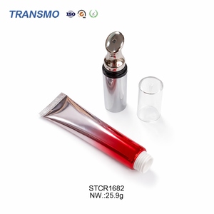 Tube cosmétique biodégradable rechargeable pour soins des lèvres avec applicateur métallique intégré, recyclable - Product Image 3