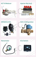 Kit de réducteur BRC à injection séquentielle double carburant pour 4 cylindres, pour système d'injection GPL/GNV de voiture, à vendre