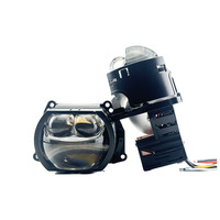 Lensa Proyektor Laser Ganda 6000k 12v 62w Baru Super Terang LED Persegi untuk Sistem Pencahayaan Mobil Accord dan Agya.