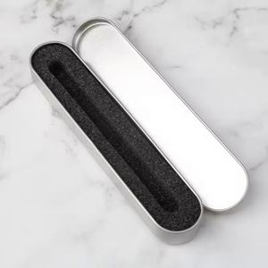 Boîte en métal pour stylo avec insert en éponge et logo personnalisé, pour aiguilles à acné et points noirs, idéale pour l'école et le bureau - Product Image 4