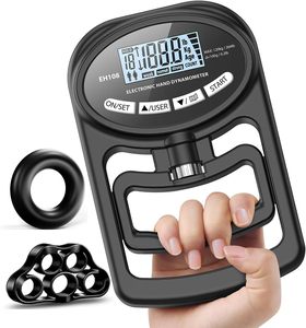 Dinamómetro de Mano, Entrenador de Fuerza de Agarre, Medidor Electrónico de Fuerza de Agarre, Ejercitador de Mano - Product Image 1