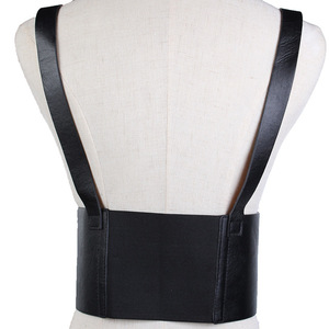 <span class=keywords><strong>Ceinture</strong></span> élastique <span class=keywords><strong>femme</strong></span> sans boucle, style rétro simple, noire, pour adulte - Product Image 4