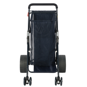 केजी बड़ी क्षमता फोल्डेबल चार पहिया स्टेनलेस स्टील जाल उपकरण हाथ मूविंग समुद्र तट कैंपों और ट्रॉली - Product Image 2