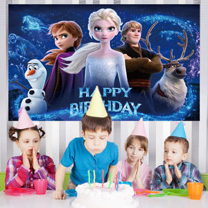 Nuevo fondo <span class=keywords><strong>de</strong></span> fotografía con temática <span class=keywords><strong>de</strong></span> <span class=keywords><strong>Frozen</strong></span>, decoraciones para fiesta <span class=keywords><strong>de</strong></span> cumpleaños, Banner <span class=keywords><strong>de</strong></span> cumpleaños - Product Image 4