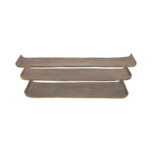 Vassoio Decorativo Rettangolare in Metallo per Tavolino da Caffè, Organizzatore Moderno, Centrotavola per Bagno e Gioielli - Product Image 1