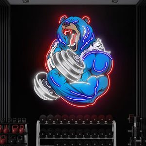 Enseigne néon LED UV personnalisée <span class=keywords><strong>pour</strong></span> <span class=keywords><strong>homme</strong></span>, décoration murale, idéale <span class=keywords><strong>pour</strong></span> les bars ou salles de sport – Fournitures de fête intérieures à prix abordable - Product Image 2