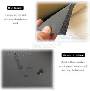 Tapis insonorisant et isolant thermique pour voiture 200x50cm 3MM 6MM, isolation phonique et thermique du moteur, mousse acoustique en coton autocollante - Product Image 4