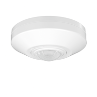 HOT 360 °   Sensor de ocupación PIR para techo con relé de contacto seco, temporizador, sensor de luz, ajuste de valor Lux y sensibilidad