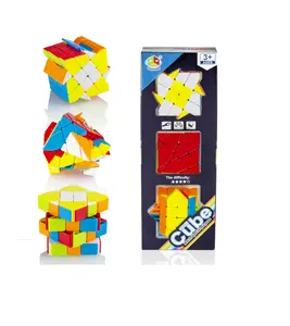 Set di Cubi Magici <span class=keywords><strong>3</strong></span> Pezzi <span class=keywords><strong>4</strong></span>*<span class=keywords><strong>4</strong></span> Fisher Windmill Axis Speedcube Giocattoli per Bambini - Product Image 1