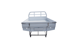 White Powder‑Coated Aluminum Ute Tray with Sliding Extension - Product Image 2