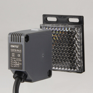 Sensor Óptico CNTD CGF50-RM4SRC, Interruptor Fotoeléctrico Cuadrado con Espejo Reflectante, M50 24V Normalmente Abierto + Normalmente Cerrado - Product Image 3