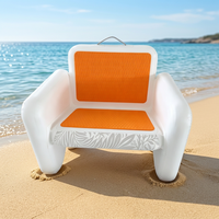 Canapé et chaise gonflables modernes InflaToGo - Chaise de camping portable légère et imperméable pour l'extérieur