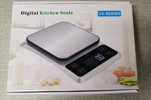 Balance de cuisine électrique à plateforme en acier inoxydable de haute qualité, capacité 5 kg, haute précision, balance numérique pour peser les aliments, mesure du poids du couvercle - Product Image 6