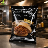 Sacs d'emballage alimentaire thermoscellables en gros à faible MOQ, qualité alimentaire, pour aliments surgelés, hamburgers, sandwichs et plats préparés