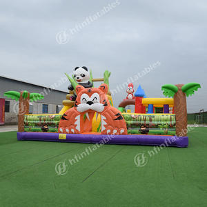 Les enfants commerciaux en plein air jouent au jeu combo videur sautant château <span class=keywords><strong>gonflable</strong></span> panda géant <span class=keywords><strong>gonflable</strong></span> bo - Product Image 3
