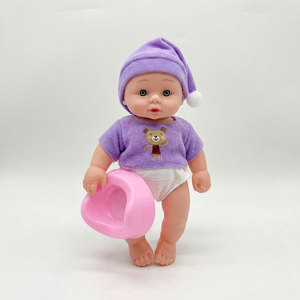 Bolsa de entrenamiento para ir al baño con muñeca de PVC de lujo de tamaño de bolsillo, con sonido, empacada en bolsa. - Product Image 1