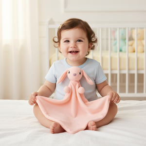 <span class=keywords><strong>Doudou</strong></span> Lapin Unisexe Super Doux en Peluche Rembourré Coton PP avec Broderie pour Enfants <span class=keywords><strong>et</strong></span> Bébés - Product Image 2