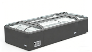 Congélateur coffre modulaire commercial à vitrine en verre, horizontal, avec conception à emboîtement pour supermarché - Product Image 6