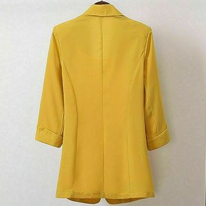 Abrigo de trabajo formal de <span class=keywords><strong>talla</strong></span> <span class=keywords><strong>grande</strong></span> para mujer de alta calidad, <span class=keywords><strong>chaqueta</strong></span> informal de negocios, <span class=keywords><strong>Chaqueta</strong></span> de <span class=keywords><strong>traje</strong></span> brillante - Product Image 5
