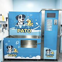 Station de lavage pour chiens en libre-service, portable, pour usage domestique, avec cabine