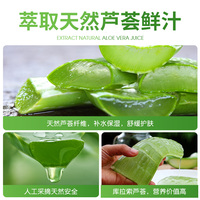 Gel d'aloe vera apaisant naturel pour le visage et le corps, soin après-soleil, logo privé OEM, gel d'aloe vera hydratant pour la peau
