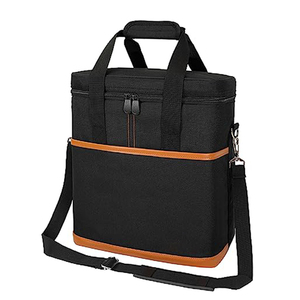 Sac isotherme en verre pour canette de bière de sublimation pour voyage pique-nique sac de transport de bouteille de vin sac fourre-tout à vin avec 2 verres à vin - Product Image 2