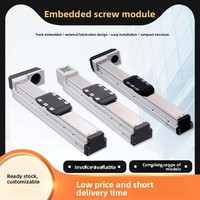 Module de guidage linéaire CNC haute précision à vis mère entièrement fermé en acier inoxydable avec rail de guidage linéaire intégré