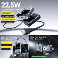 22,5W Powerbanks mit Großer Kapazität 10000mAh Powerbank mit Typ-C PD Schnellladegerät Powerstation für Smartphones