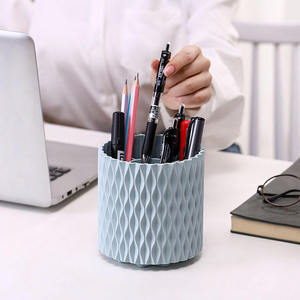 Cao cấp máy tính để bàn tổ chức với Ins Bút son môi lưu trữ trường hợp nhựa trang điểm bàn chải lưu trữ thời trang Máy tính để bàn lưu trữ hộp - Product Image 4