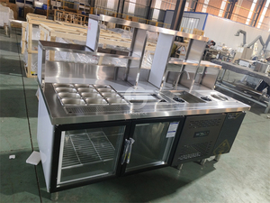 Mostrador comercial para preparar té de burbujas, barra de cocina, banco de trabajo para té de burbujas - Product Image 3