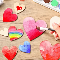 Tranches décoratives en bois créatives en forme de cœur de 10 cm, multifonctionnelles, pour la Saint-Valentin, cadeau commémoratif fait main