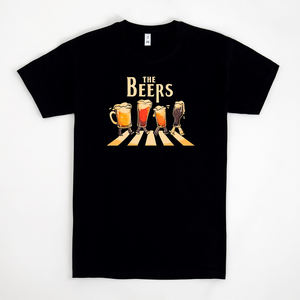 T-shirt The Beers nera da uomo, maglietta promozionale, regalo per gli amanti della birra - Product Image 2