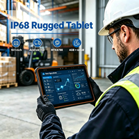 Tablette robuste étanche IP68 OEM/ODM 10,1 pouces Android 114+64 Go MTK8788 NFC 4G LTE Batterie 10000 mAh pour la logistique d'entrepôt
