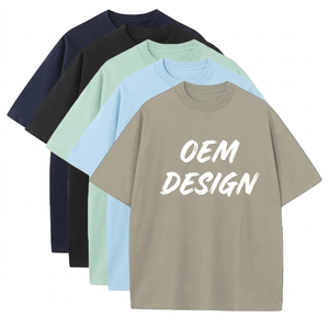 T-shirt pour homme en coton épais 100% avec impression en relief, design de logo personnalisé, manches courtes, col rond, t-shirt de luxe pour homme, motif uni - Product Image 1