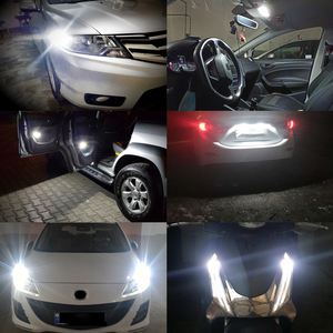 Ampoules LED CARR-EFINE T10 6000K Blanc Ambre W5W sans erreur pour voiture, plafonnier, porte, éclairage de courtoisie, plaque d'immatriculation, tableau de bord, autres applications - Product Image 2