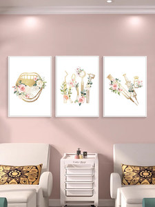 Kunstwerk für Zahnklinik-Hintergrundwand, Flur, Schönheitssalon, Abstraktes Minimalistisches Modernes Ölgemälde auf Leinwand, Zahnpflege-Motiv - Product Image 3