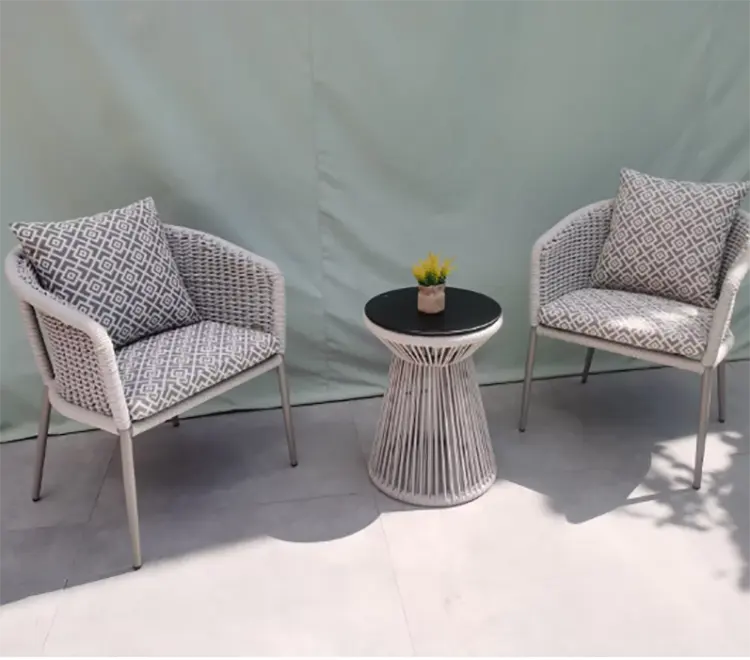 Yeni tasarım Modern tasarım açık hasır veranda mobilya Rattan kanepe salonu bahçe kanepe seti