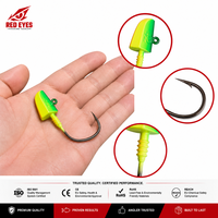 Mata Kail Pancing Berat Red Eyes Sampel Gratis 14g 28g 42g 56g Anti Selip Nikel Hitam 7/0 Kail Big Game Grosir