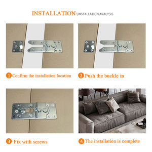 Support de charnière de canapé en forme de bouche de crocodile, connecteur de canapé modulable, charnière de canapé réglable, accessoires de montage de connecteur de canapé - Product Image 4