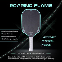Raket Pickleball HG Sports BaoHG Fire 2 16mm dengan Inti Busa Gelombang EPP Gen 5, Permukaan Serat Karbon