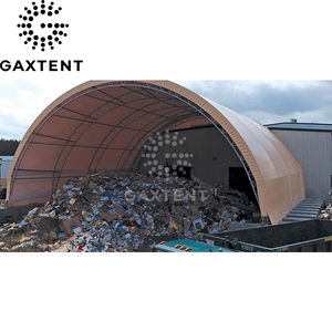 Tùy chỉnh 40ft ngoài trời kho <span class=keywords><strong>container</strong></span> nơi trú ẩn với không thấm nước PVC lớp phủ hợp kim nhôm cấu trúc kim loại mái vòm nơi trú ẩn lều - Product Image 5