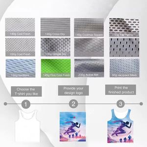 Custom Men's Dry Fit Singlet Y-Back Muscle Vest Breathable Knitted <b>Mesh</b> Workout Tank Top Casual Athletic Gym Training Sleeveless - Product Image 6