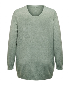 Cardigan en tricot uni menthe pour femme, col rond, manches longues, pour un usage décontracté en hiver - Product Image 3