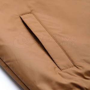 Veste bomber d'hiver pour homme, dernière tendance, col montant, toile, couleur personnalisée, logo, respirante, séchage rapide, service OEM, haute qualité - Product Image 4