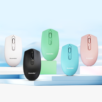 Gran oferta, ratón inalámbrico ajustable DPI 2,4G, ratón ergonómico inalámbrico para ordenador portátil, caja de Color con batería de 2,4G silenciosa