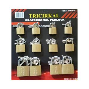 Samhoo, precio al por mayor, logotipo personalizado, candado antioxidante, caja de herramientas, duradero, imitación de cobre, candado de latón - Product Image 1