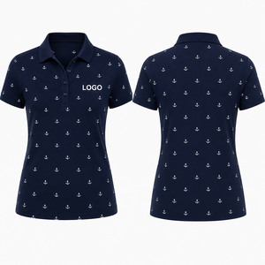 Camiseta de Polo de Golf Personalizada para Mujer, Camisetas de Polo Estampadas de Alto Rendimiento, Transpirables, de Secado Rápido, Elásticas, Fabricante de Marca Privada - Product Image 4