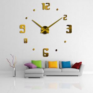 Nordic Modern 3D <b>Wall</b> <b>Clock</b> DIY Acrylic Silent Digital <b>Clock</b> <b>Wall</b> Stickers Quartz Watch for Living Room Bedroom - Product Image 3